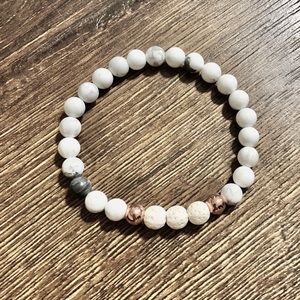 Handmade beaded diffuser bracelet